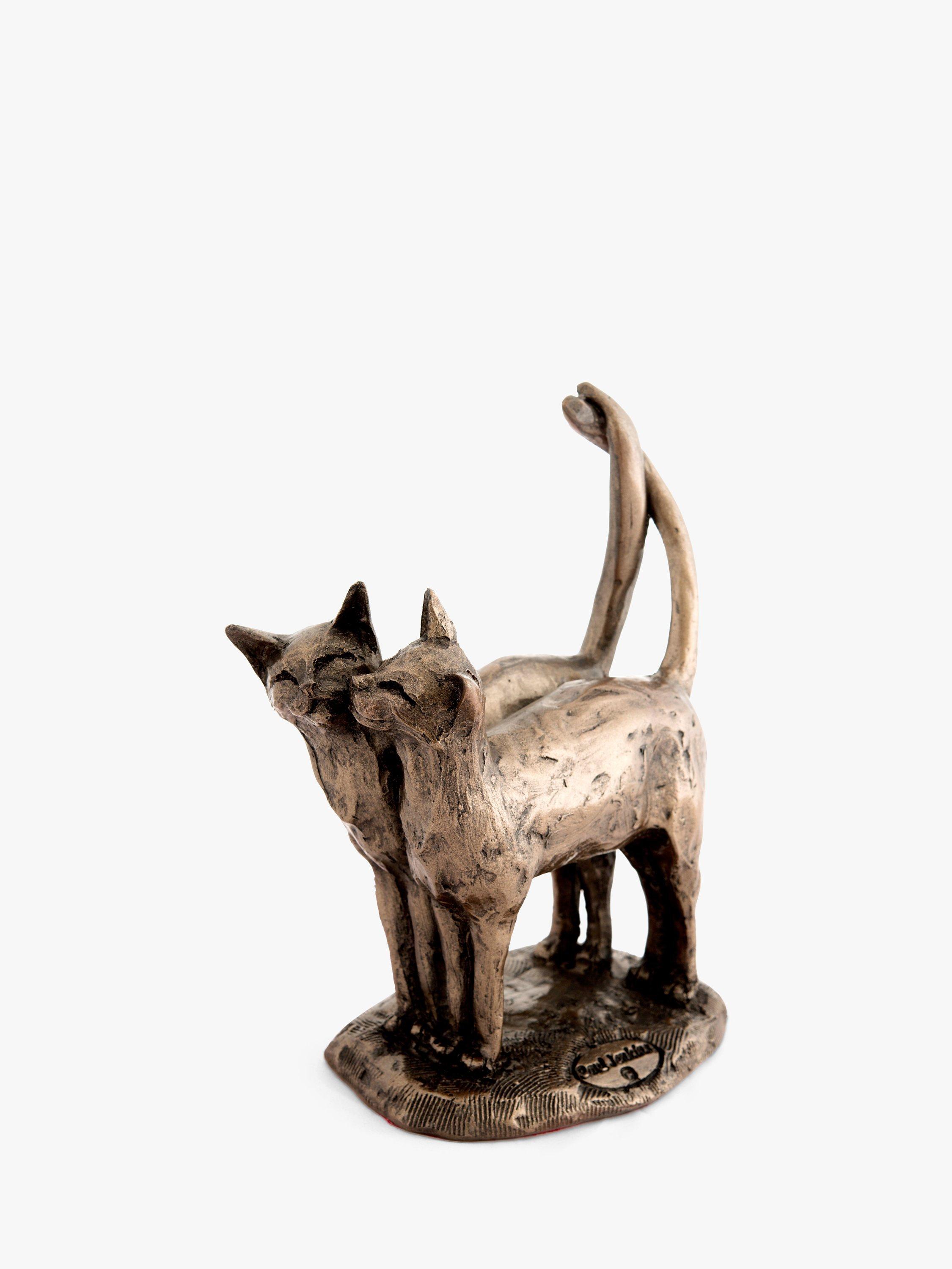 Frith Sculpture Two's Company Cat Sculpture, Bronze