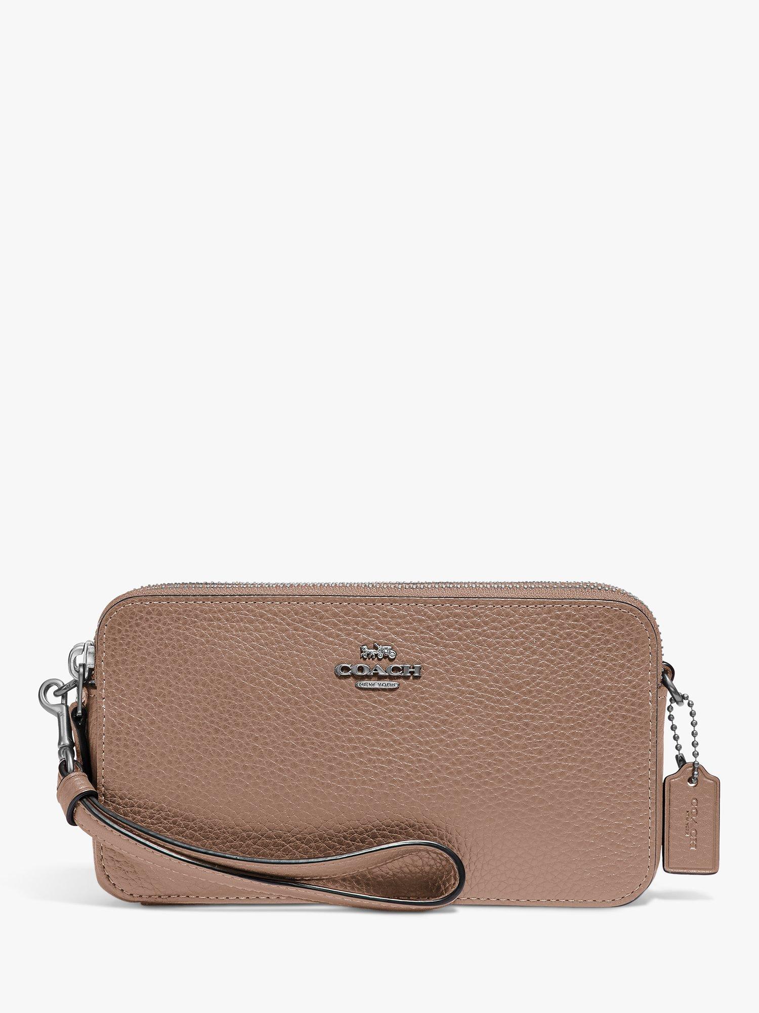 Coach Kira Leather Cross Body Bag, Taupe