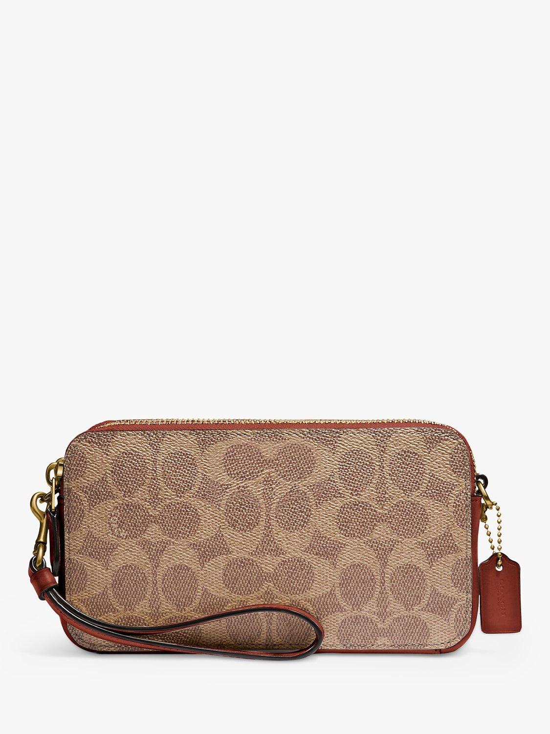 Coach Kira Leather Cross Body Bag, Tan/Rust