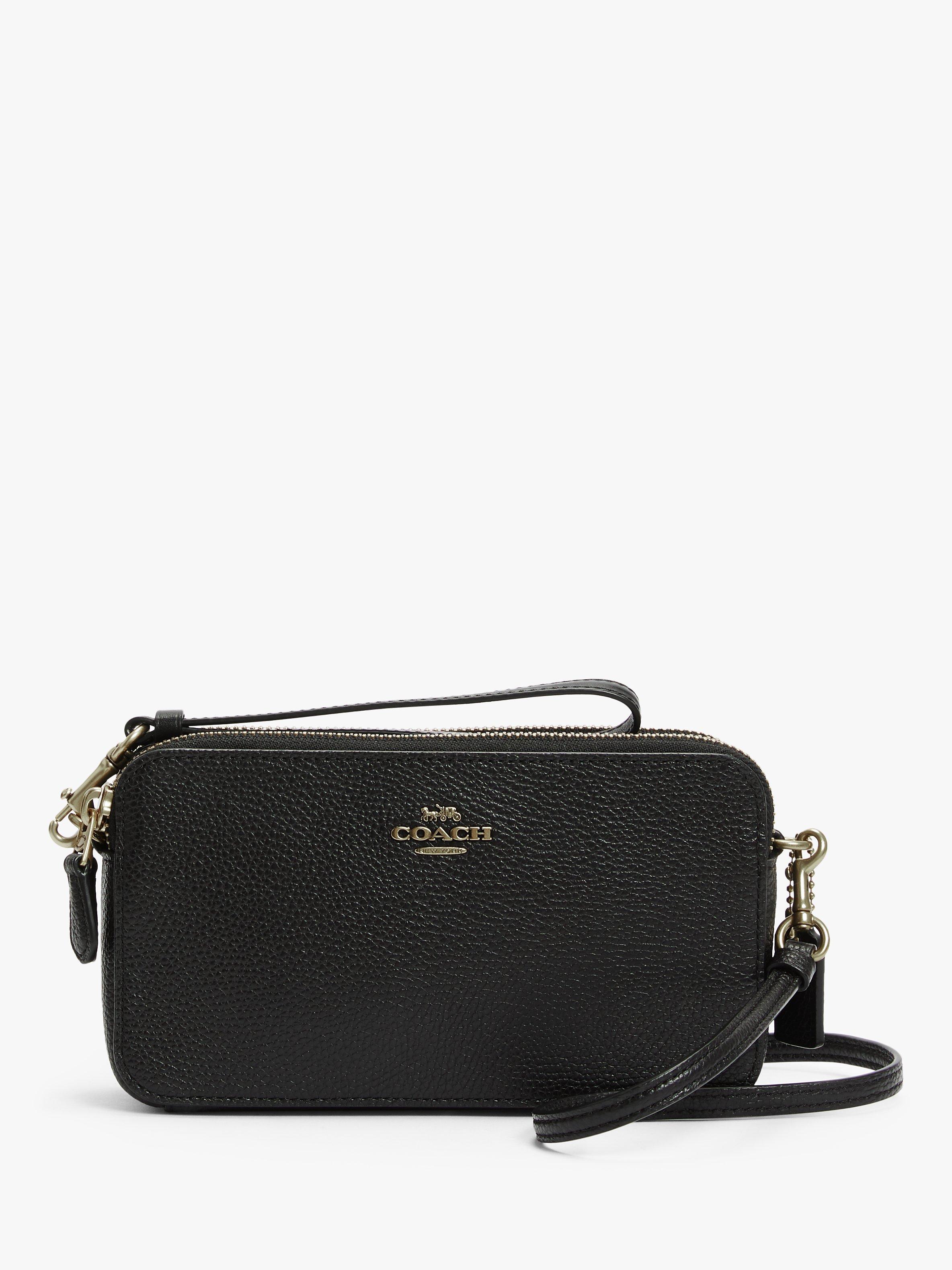 Coach Kira Leather Cross Body Bag, Black