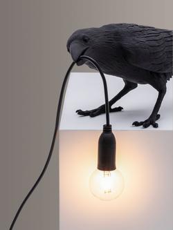 Seletti Playing Bird Table Lamp, Black