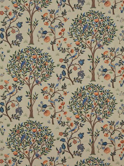Morris & Co. Kelmscott Tree Furnishing Fabric, Russett/Forest