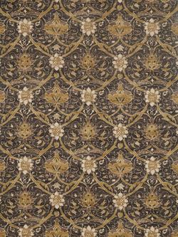 Morris & Co. Montreal Print Furnishing Fabric, Charcoal/Mustard