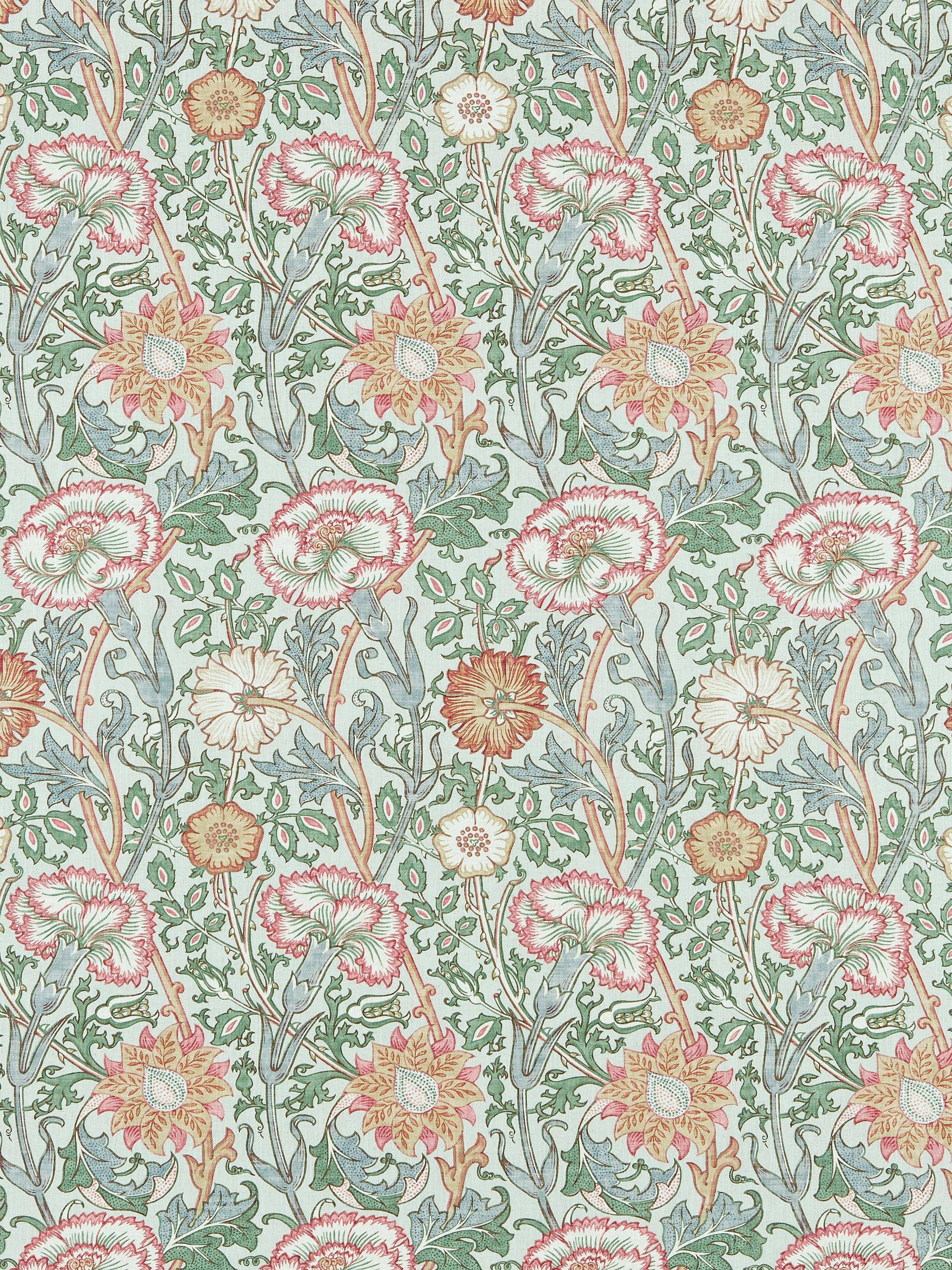 Morris & Co. Pink and Rose Furnishing Fabric, Eggshell/Rose