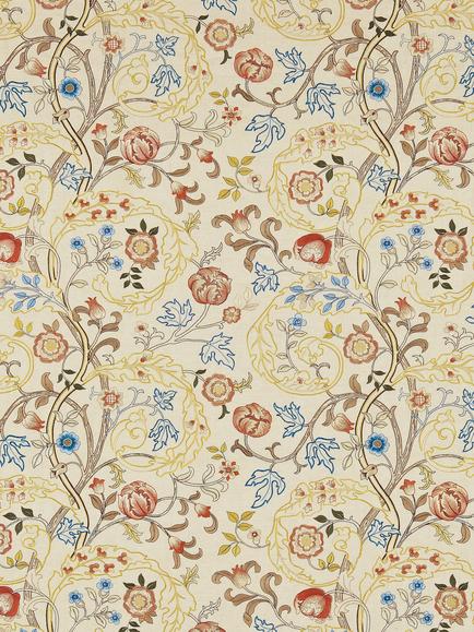 Morris & Co. Mary Isobel Furnishing Fabric, Russett/Olive
