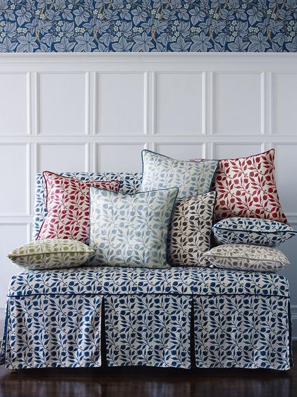 Morris & Co. Rosehip Furnishing Fabric - view 2, Thyme