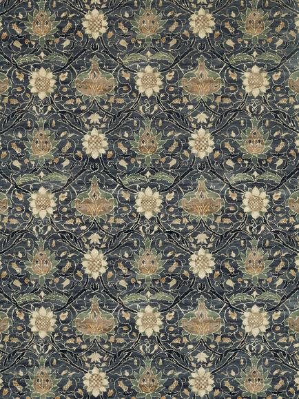 Morris & Co. Montreal Velvet Furnishing Fabric, Indigo Slate