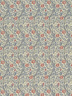 Morris & Co. Sweet Briar Furnishing Fabric, Indigo/Red