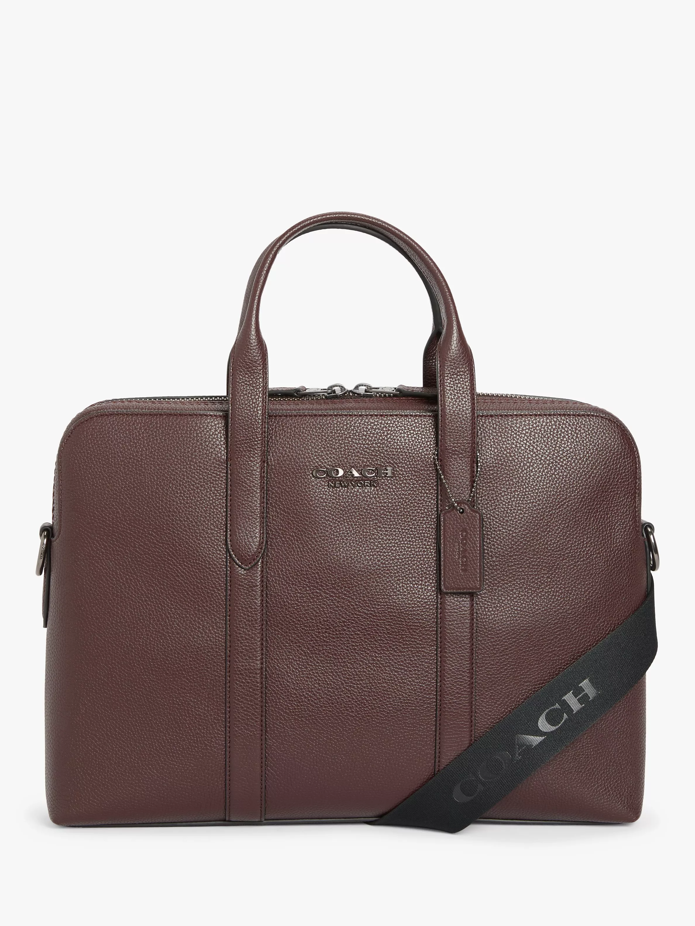 Coach Metropolitan Leather Soft Briefcase Oak