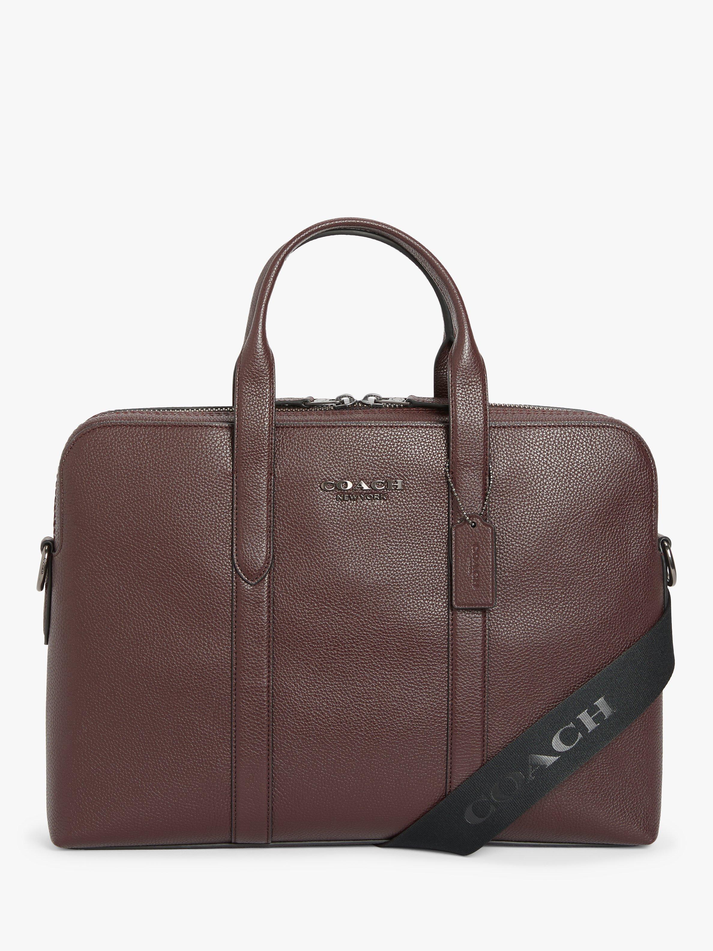 Coach Metropolitan Leather Soft Briefcase Oak