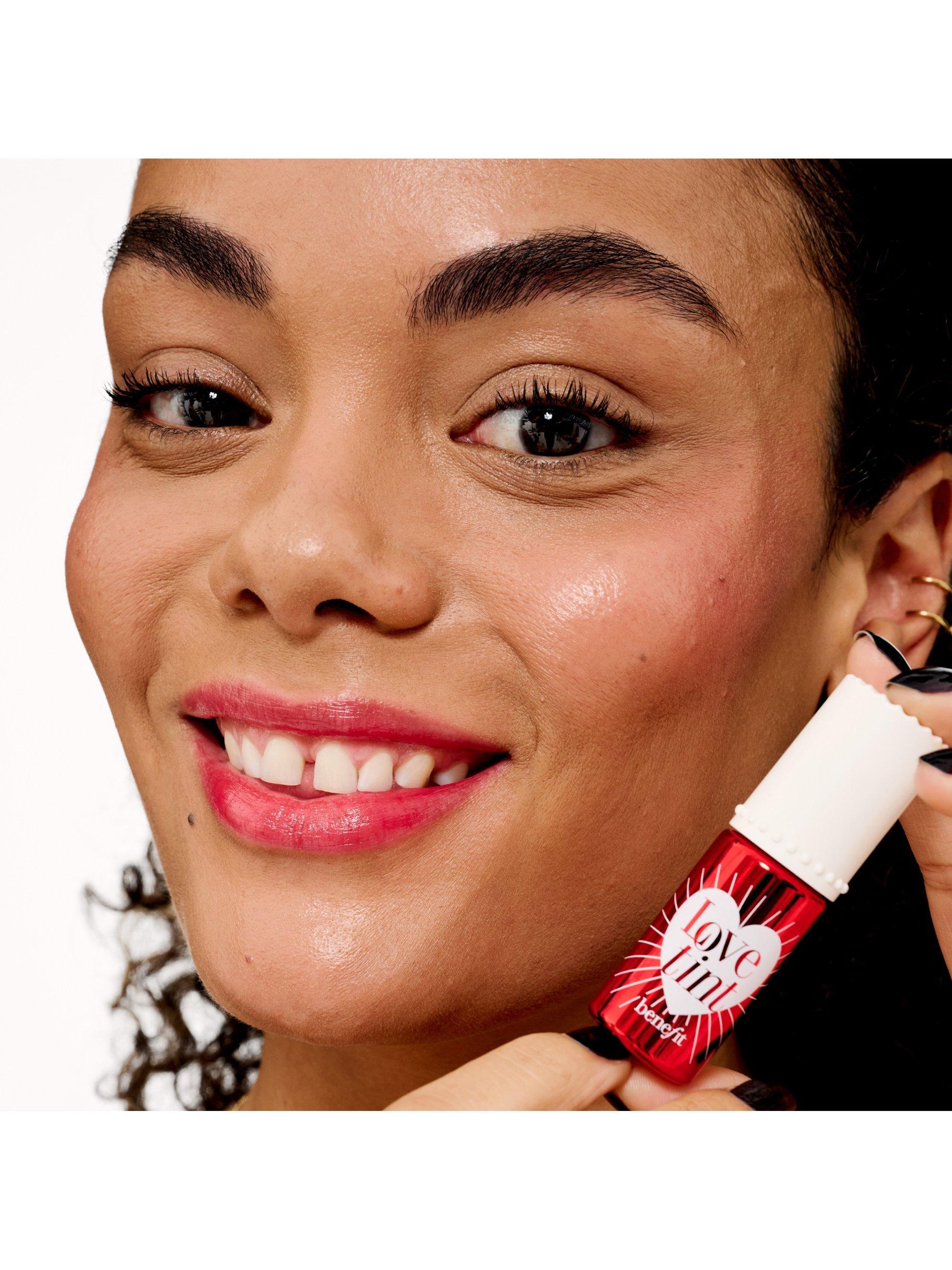 Product image 4 of 4, which shows Benefit Lovetint Tinted Lip & Cheek Stain, Fiery Red