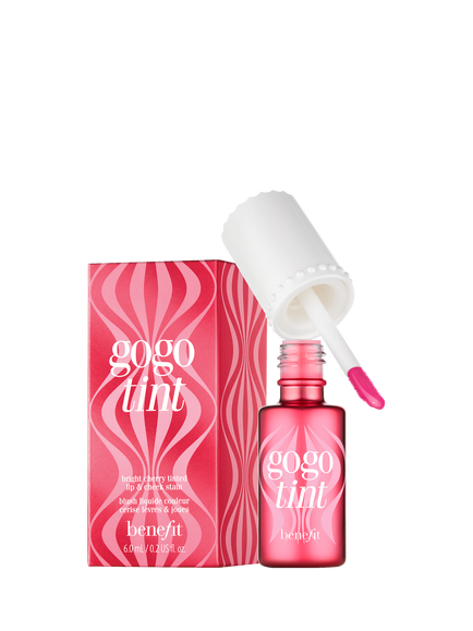 Benefit Go Go Tint Lip & Cheek Stain, Bright Cherry, 6ml, Bright Cherry