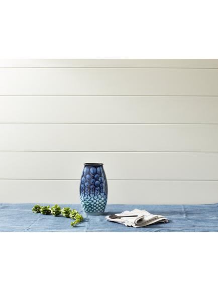 Poole Pottery Ocean Manhattan Vase, H26cm, Blue - view 2, Blue