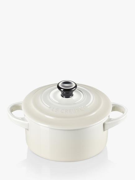Le Creuset Stoneware Petite Round Casserole - view 2, Meringue