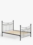 Wrought Iron And Brass Bed Co. Lily Iron Non Sprung Slatted Platform Top Bed Frame, Double