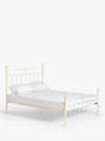 Wrought Iron And Brass Bed Co. Sophie Iron Bed Frame, King Size, Cream