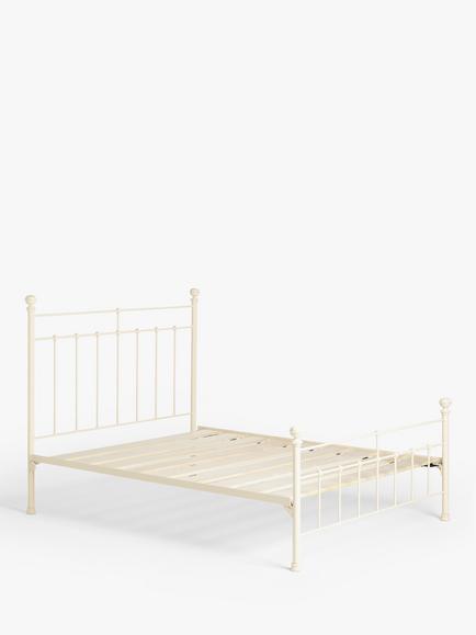 Wrought Iron And Brass Bed Co. Sophie Iron Bed Frame, King Size - view 2, Cream