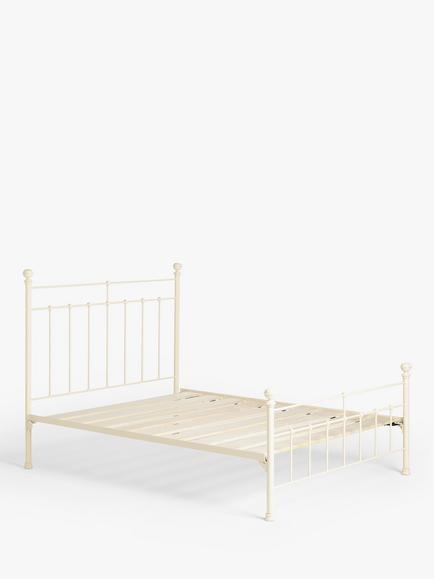 Wrought Iron And Brass Bed Co. Sophie Iron Bed Frame, Super King Size - view 2, Cream