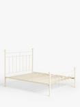 Wrought Iron And Brass Bed Co. Sophie Iron Bed Frame, Double, Cream