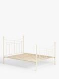 Wrought Iron And Brass Bed Co. Lily Iron Sprung Bed Frame, King Size, Cream