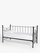 Wrought Iron And Brass Bed Co. Lily Iron Day Bed Frame, Single