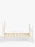 Wrought Iron And Brass Bed Co. Lily Iron Bed Frame, King Size, Cream