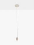 John Lewis Scandi Ceiling Pendant Cord, Plaster