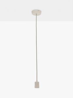 John Lewis Scandi Ceiling Pendant Cord - view 2, Plaster