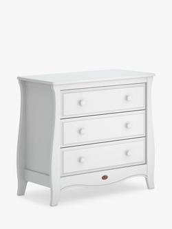Boori Sleigh 3 Drawer Chest, White, White