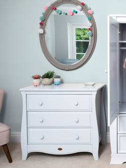 Boori Sleigh 3 Drawer Chest, White - view 2, White