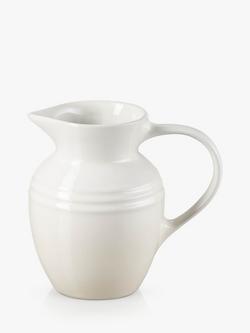 Le Creuset Stoneware Breakfast Jug, 600ml, Meringue