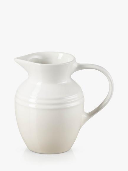 Le Creuset Stoneware Breakfast Jug, 600ml, Meringue