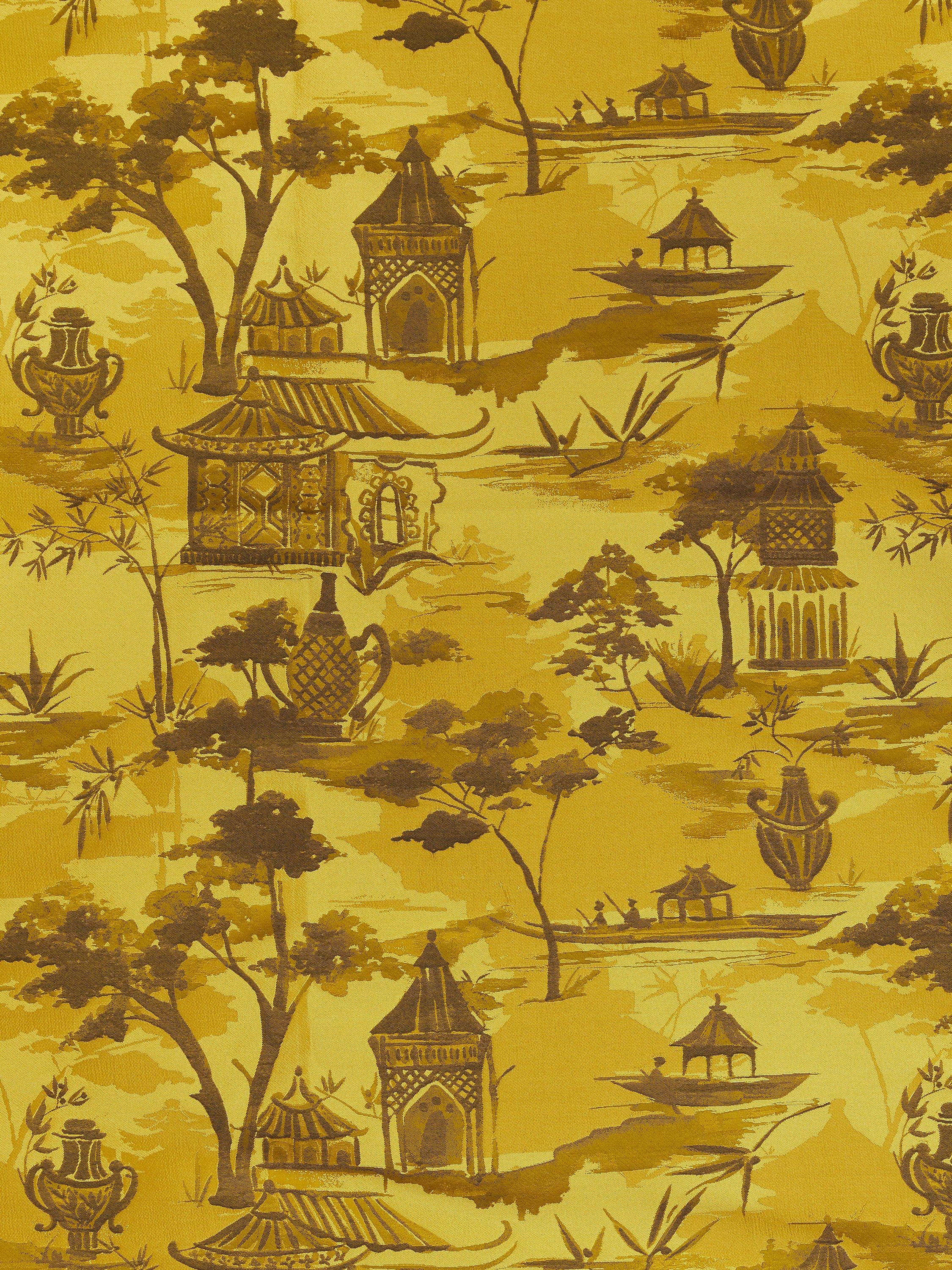 John Lewis Pagoda Furnishing Fabric, Gold