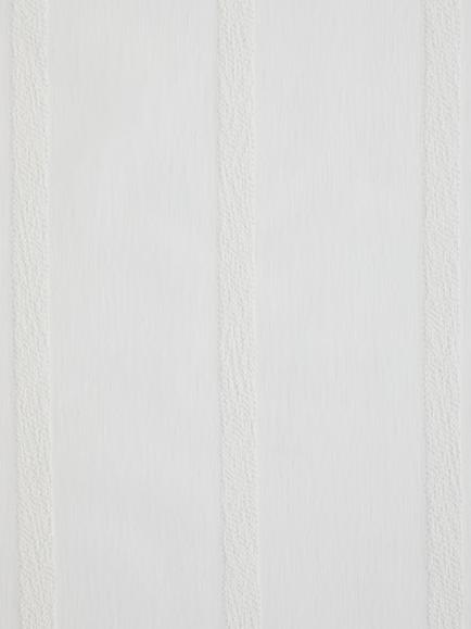 John Lewis Woven Stripe Voile Fabric, White, White