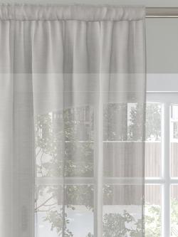 John Lewis Plain Muslin Voile Fabric - view 2, Natural