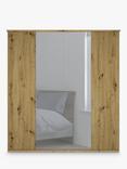 John Lewis Elstra 200cm Mirrored 4 Hinged Doors Wardrobe