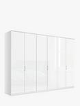 John Lewis Elstra 300cm Wardrobe with Glass Hinged Doors