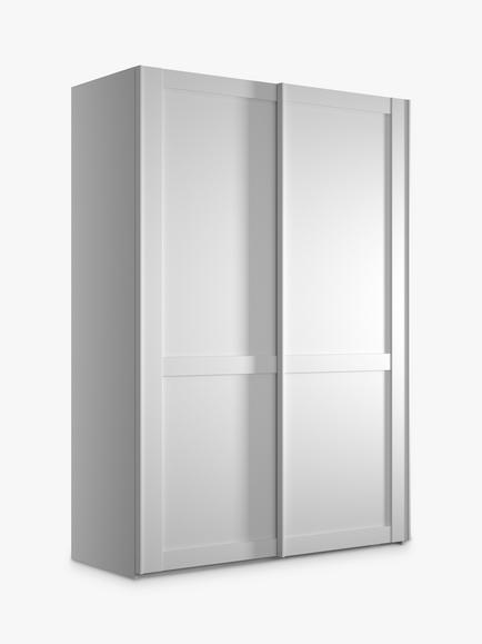 John Lewis Marlow 150cm Sliding Door Wardrobe, White