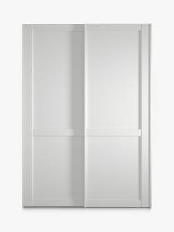 John Lewis Marlow 150cm Sliding Door Wardrobe - view 2, Off White