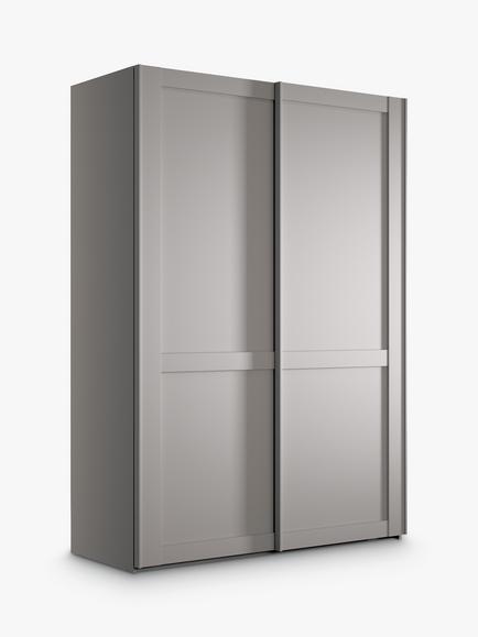 John Lewis Marlow 150cm Sliding Door Wardrobe, Pebble Grey