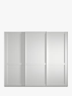 John Lewis Marlow 250cm Sliding Door Wardrobe - view 2, Off White