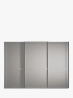 John Lewis Marlow 300cm Sliding Door Wardrobe - view 2, Pebble Grey