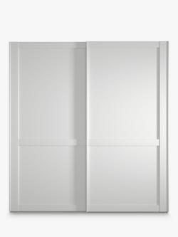 John Lewis Marlow 200cm Sliding Door Wardrobe - view 2, Off White