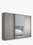 John Lewis Marlow 300cm Mirrored Sliding Door Wardrobe