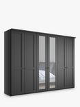 John Lewis Marlow 300cm Mirrored Hinged Wardrobe
