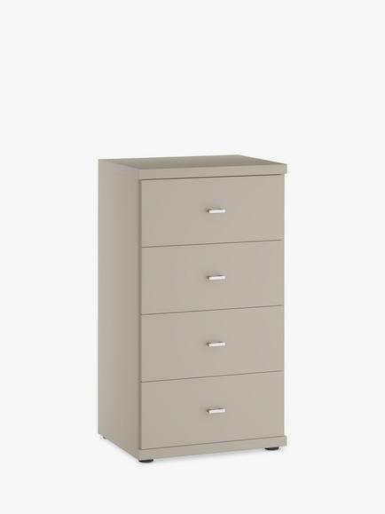 John Lewis Elstra 4 Drawer Chest of Drawers, Pebble Grey