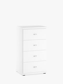 John Lewis Elstra 4 Drawer Chest of Drawers, White