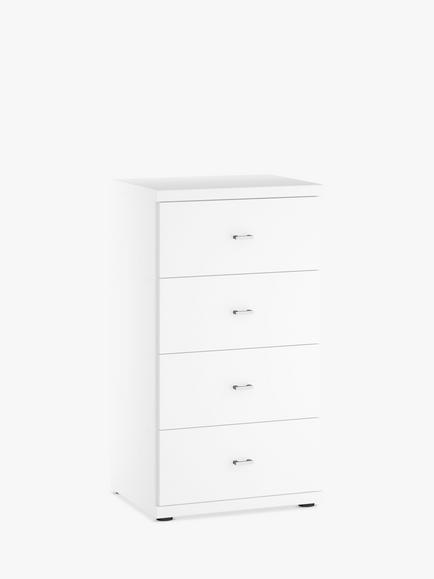 John Lewis Elstra 4 Drawer Chest of Drawers, White