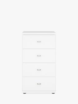 John Lewis Elstra 4 Drawer Chest of Drawers - view 2, White