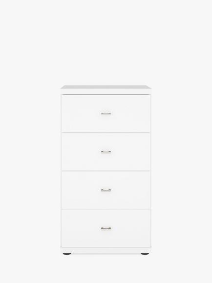 John Lewis Elstra 4 Drawer Chest of Drawers - view 2, White